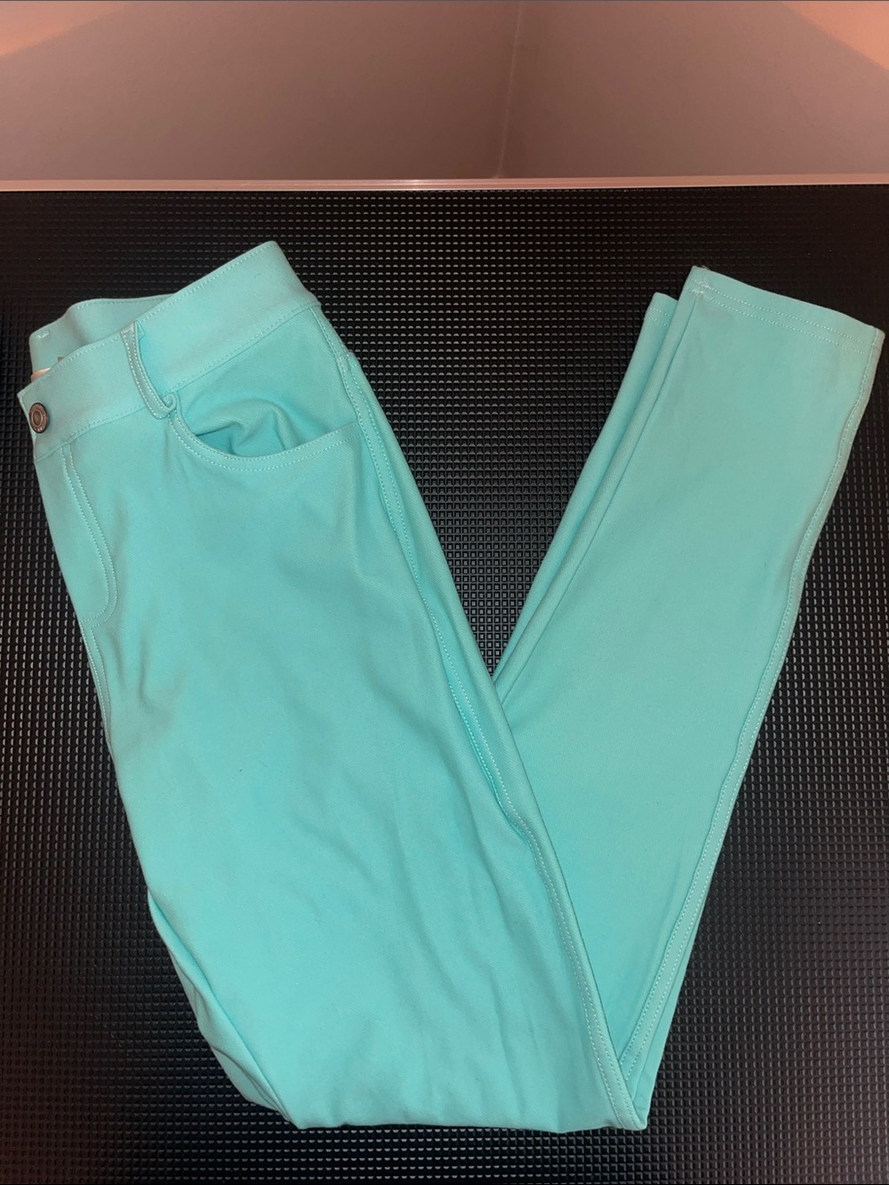 Mint Aqua Stretch Pull on Skinny Jegging